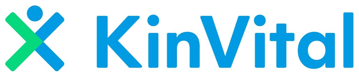 Zelen in moder logo od KinVital